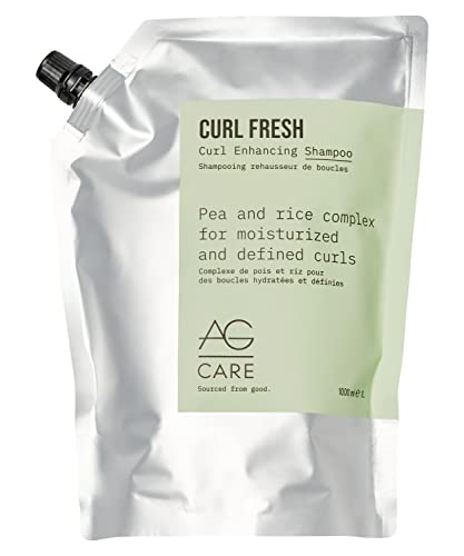 AG Care Curl Fresh Hydrating Shampoo with Pea & Rice Amino Acids - New Collection - 33.8 Fl Oz