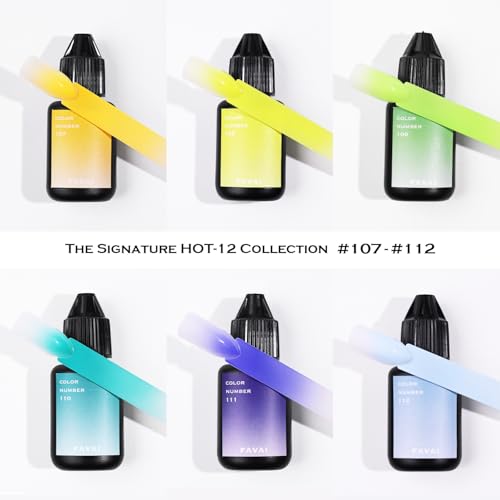 Airbrush Gel Nail Polish Set - 12 Vibrant, Hema-Free Colors for Nail Art