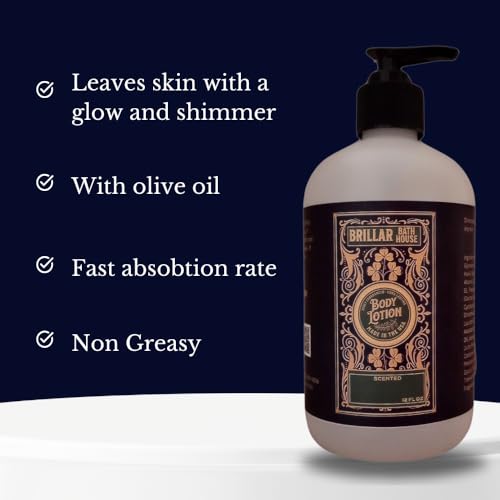 Brillar Bath House Caramel Popcorn Scented Shimmering Body Lotion, 12 Oz