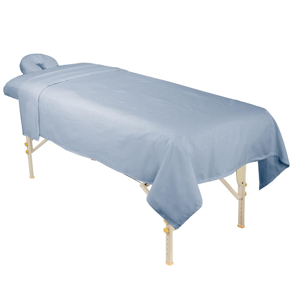Premium Designer Flannel Massage Sheet Set - 3-Piece, Island Tranquility for Massage Tables