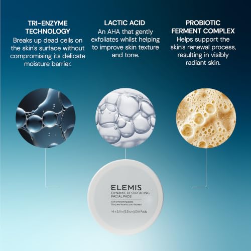 ELEMIS Dynamic Resurfacing Facial Pads - 14 Count Gentle Exfoliating Treatment