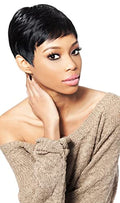 Remy Human Hair Weave 27PCS 1B Off Black - Outre Velvet TARA 1-2-3