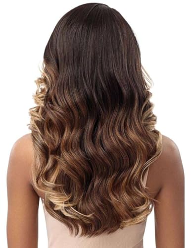 Outre Synthetic Melted Hairline HD Lace Front Wig - BEGONIA DR4/BL GOLDEN HONEY