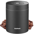 OUTPEAK 1.8L Vacuum Coffee Canister - Stainless Steel Space Grey, Auto Sealing