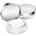 Beaupretty Empty Cushion Compact Case Portable Refillable Powder Puff Box Small Travel Loose Powder Container for Daily Use Compact Foundation Case