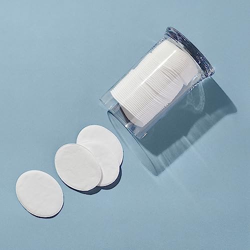 Diane Multi-Layer Cotton Ovals - 100 Count, Hypoallergenic Makeup & Nail Polish Remover Wipes - Pack of 2