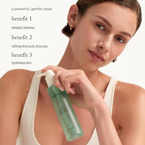 Goop Daily Detox Foaming Cleanser - Hydrating Face Wash with Malachite & AHAs, 5.2 fl oz