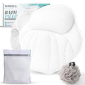 Bath Pillows for Tub ? Luxury 4D Air Mesh Bathtub Pillow with Non-Slip Suction Cups, Head & Neck, Upper Back Support, Quick-Dry, Machine Washable Spa Gift