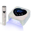 UV LED Nail Lamp 72W Rechargeable Sparkly Nail Dryer Gel Polish Light with 5 Timer Setting & Handheld UV Nail Lamp, Portable LED Nail Lamp, Mini Nail Dryer