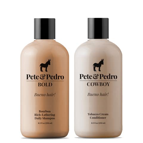 Pete & Pedro Bold & Cowboy Shampoo & Conditioner Set 8.5 oz Each - Manly Scented Hair Care Kit (Variation c)