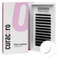 Curacoro Eclipse Flat Eyelashes Extension Mixed 8-15mm 0.15-C Curl, Light Lashes Extension Suppplies, Individual Eyelashes Salon Use, Black Mink False Lashes