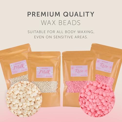 Women's Waxing Kit with Digital Wax Warmer & Natural Beads - Hair Removal Set