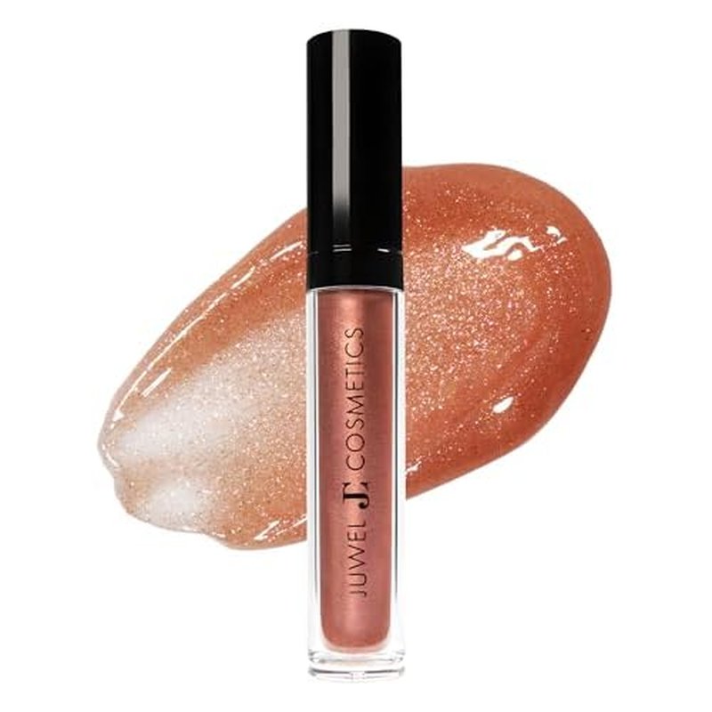 Juwel Cosmetics Ultra Lip Gloss, Gloss for Dry Lips, High Shine, Smooth Finish Moisturizing Lip Gloss with Beeswax, Castor Oil and Vitamin E, Vegan, Talc-free, Dazed