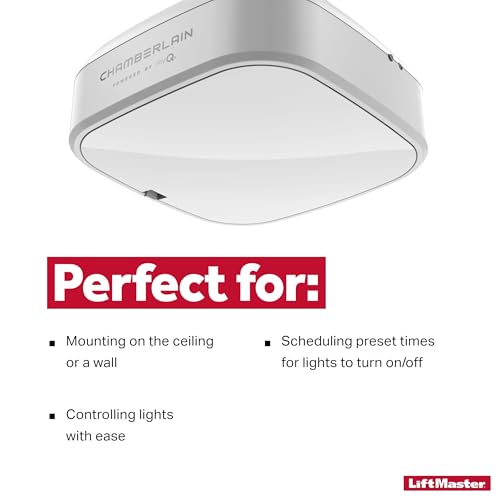 Smart LED Garage Light with MyQ Control - Bright 1000 Lumens, Easy Install