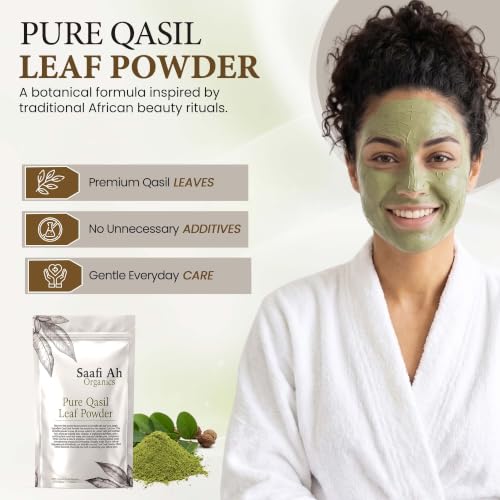 Qasil Powder Face Body Hair Cleanser 5 oz - Organic Traditional Somali Beauty Ritual