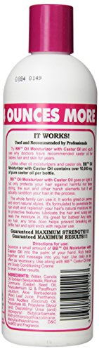 Castor Oil Hair Moisturizer with Aloe - Maximum Strength, 12oz Bottles (Pack of 6)