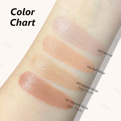 KYDA Mushroom Head Air Cushion BB Cream,Concealer Lasting Nude Makeup Moisturizing Pigment CC Liquid Foundation, Even Skin Tone Makeup Base Primer-Natural