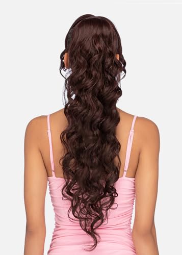 Vivica A. Fox LBP-TOBI Bang & Pony Hairpiece Color 1B Off Black - Quick & Easy Lace Style