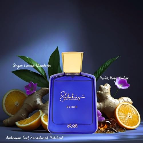 RASASI Shuhrah Elixir Pour Homme Eau De Parfum 90ml - Long-Lasting Woody Spicy Cologne