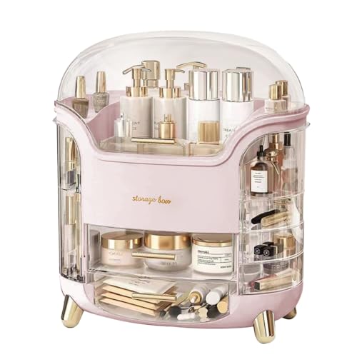 Upgrade Large Makeup Organizer Countertop Vanity Organizer Cosmetic Organizer Makeup Storage Box Bathroom Counter Organizer Perfume Skincare Organizers Gift Women Clear Design Easy Visibility