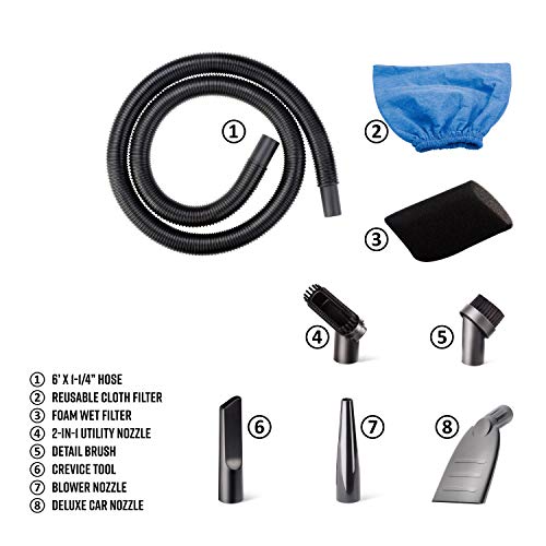 Armor All 2.5 Gallon Wet/Dry Utility Shop Vacuum with Accessories - Basic Model