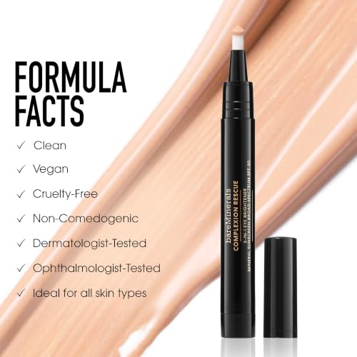bareMinerals Complexion Rescue 3-in-1 Eye Brightening Concealer SPF 30 - Light 02