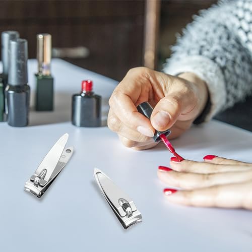 Goiio 200 Pcs Nail Clippers, Flat Toenail Clippers 2in (2 x 0.4in)