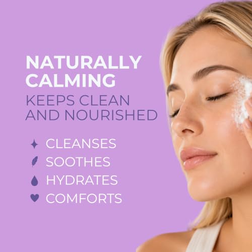 NOVEHA Lavender & Tea Tree Eyelid Foaming Cleanser 3 Pack - Gentle Eye & Face Wash