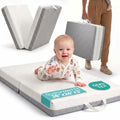 DeerFable Grey 2026 Bi-Fold Memory Foam Pack and Play Mattress Pad 38x26x3