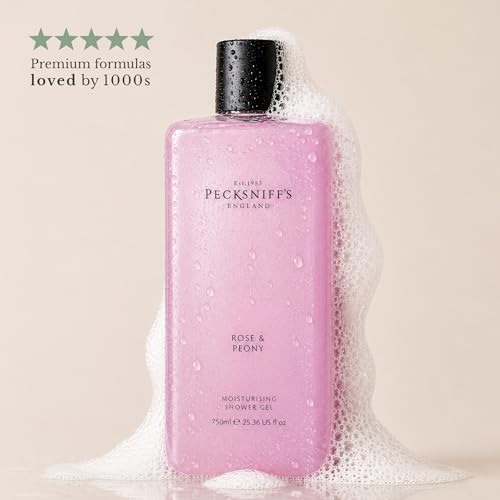 Pecksniff's Rose & Peony Moisturizing Shower Gel 750ml / 25.36 Fl Oz – Rose & Peony (Pack of 1)