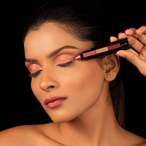 RENEE Fab 3 in 1 Eyeshadow Enriched with vitamin E, 4.5g - Adds dimension and intensity, Highly Pigmented 3 Shades in 1 Stick
