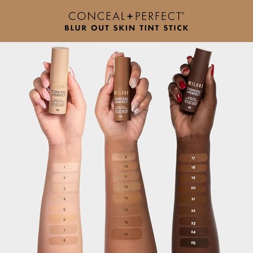 Milani Conceal + Perfect - Skin Tint Stick, Blur Out Tinted Moisturizer Makeup, Shade 03