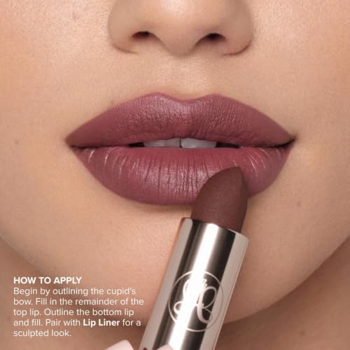 Matte Lipstick Full-Pigment Velvet Color - Royal Red - Long Lasting Lip Makeup