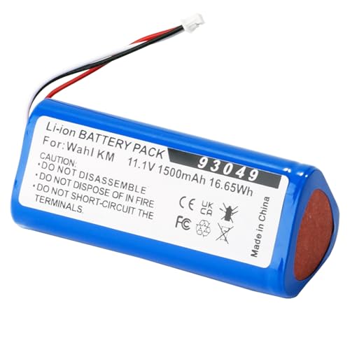Replacement Li-ion Battery for Wahl KM Cordless Clippers - Replaces 93049-101 1500mh