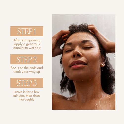 Deep Nourishing Hair Conditioner for Curly & Thick Hair - Sulfate-Free, Coconut & Ginger Scent
