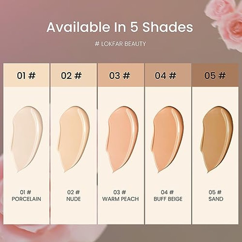 Airbrush Foundation Set with Soft Makeup Brush, [Light Weight], [Long Lasting], [Anti-aging Ingredient], [Oil Control Formula], Full Coverage Foundation for All Skin Type, 02# Nude