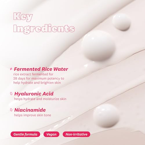 Rice Water Bright Vegan Face Serum - Brightening & Hydrating Skin Care