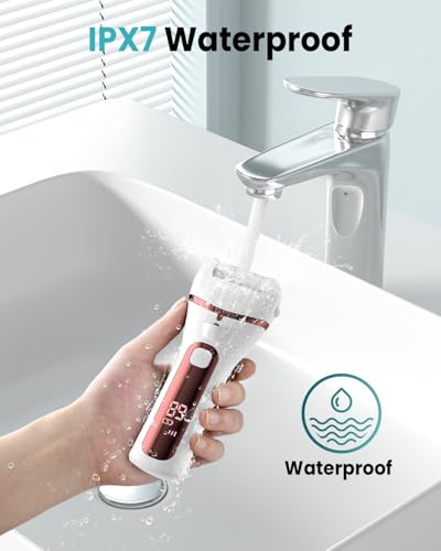 PUBOO Electric Foot Callus Remover 3-Speed Rechargeable Pedi Kit - Red