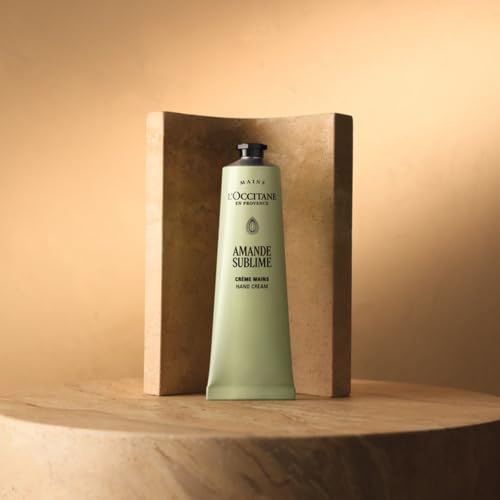 L'OCCITANE Almond Delicious Hands Hydrating Cream 2.6oz - Fast-Absorbing, Vegan Hand Care