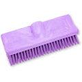 SPARTA 40423EC68 Plastic Floor Scrub Brush, Wall Brush, Equipment Brush With Nonabsorbent Bristles For Industrial Kitchens, Hospitals, Commercial Cleaning, 10 Inches, Purple