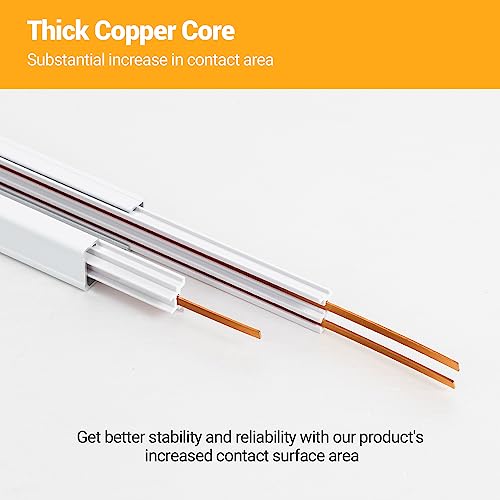 13FT H Track Lighting Rails Kit with Canopy Connectors for Adjustable Home Lighting