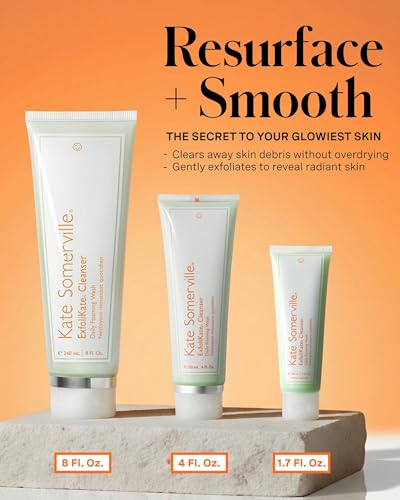 Kate Somerville ExfoliKate Cleanser 1.7 Fl Oz - Gentle Foaming Facial Wash for All Skin Types
