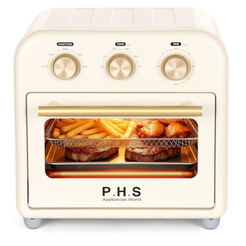 13 Qt Toaster Oven Air Fryer Combo with Mechanical Knobs - Compact Kitchen Appliance