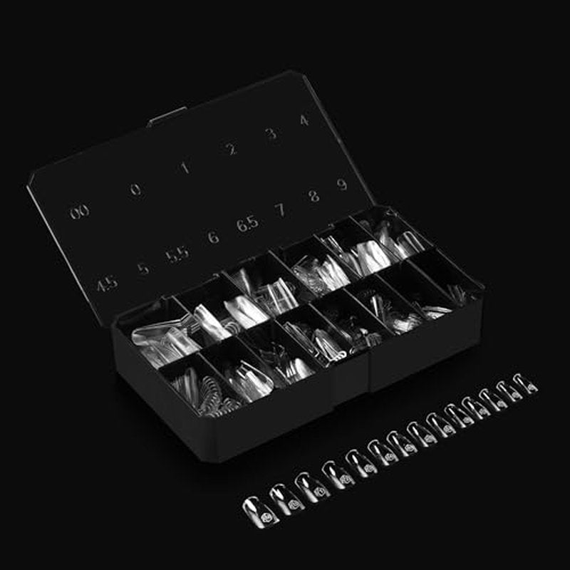 Apr?s Gel-X¢ç Scupted Square Medium Tip Box | 500pc Gel-X Tips, 11 Sizes 00-9, Premium Quality