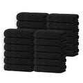Black 24 Pack Washcloths Set - 12x12 Inches Cotton Towels for Bath & Spa - Tens Towels Variation of THIS listing