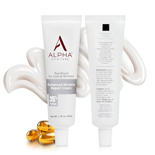 Alpha Skin Care Wrinkle Repair Cream 0.15% Retinol 1.05 Oz - Anti-Aging Serum
