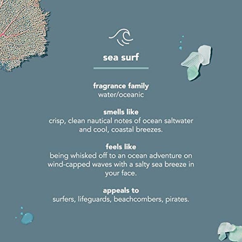 Method Men Body Wash, Sea + Surf, Paraben and Phthalate Free, 18 fl oz (Pack of 2)