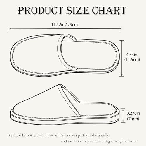 White House Slippers for Guests - 10 Pairs Plush Disposable Non-Slip Sole