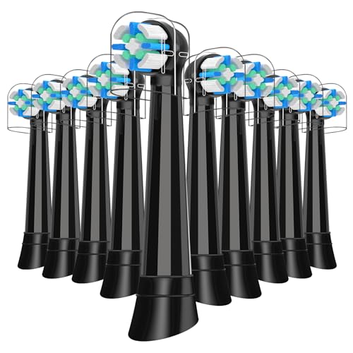 10 Pack Reusable Electric Toothbrush Replacement Heads for Oral B IO Series - Medium Bristles