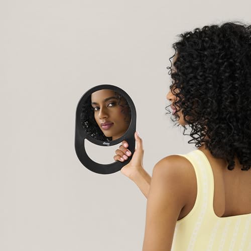 Diane Professional Quality Hand Mirror, Single Sided Hand Held Mirror, Lightweight Portable Mirror with Handle, Ideal for Makeup, Shaving, & Everyday Beauty, Compact Size for Travel ? 7.5" Diameter